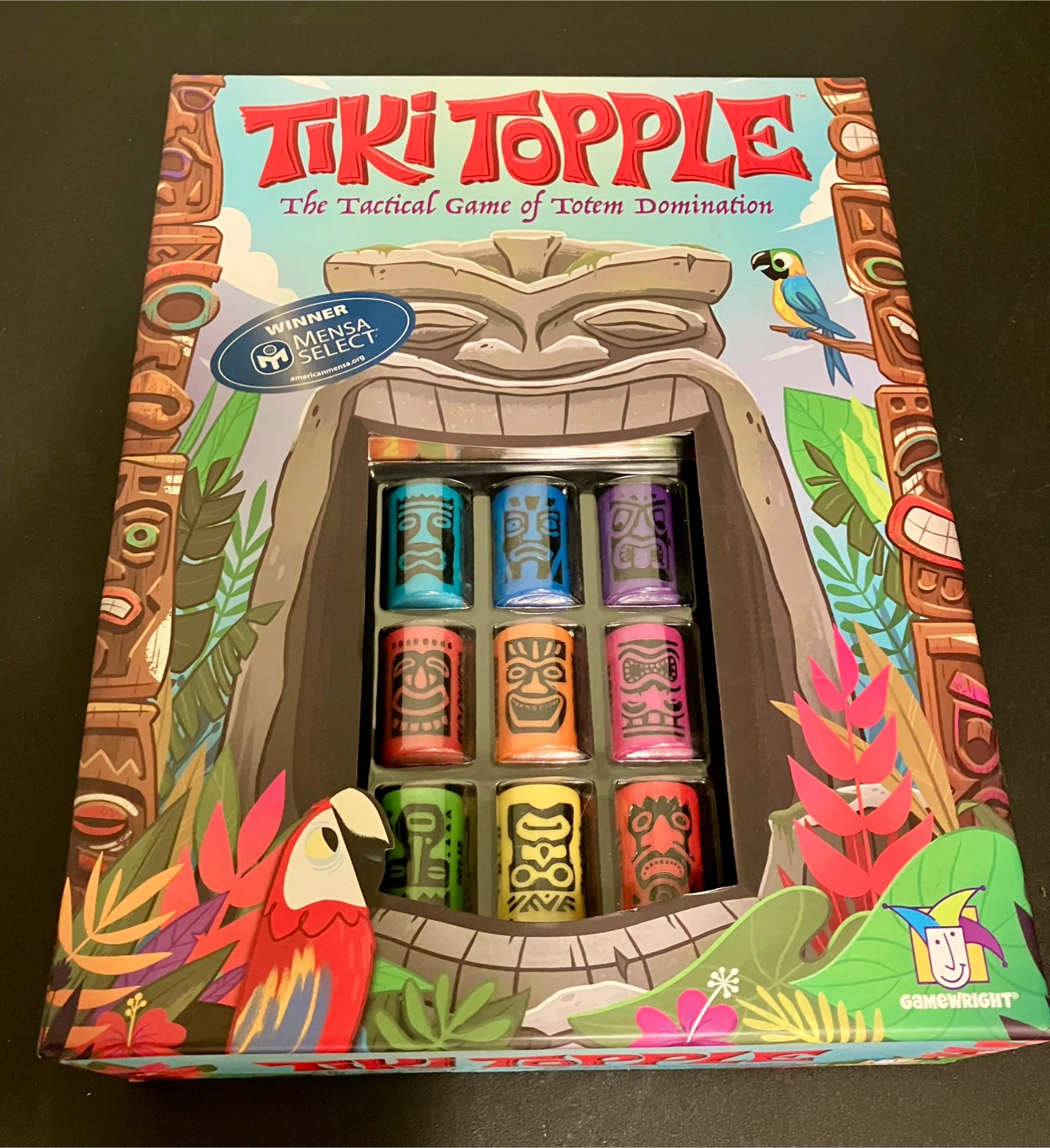 Tiki Topple CIB Tactical Game of Totem Domination Board Game