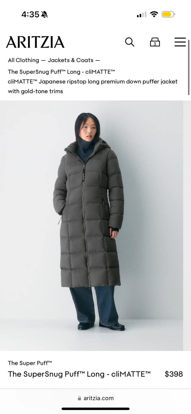 146$ OFF/ Aritzia The SuperSnug Puff Long