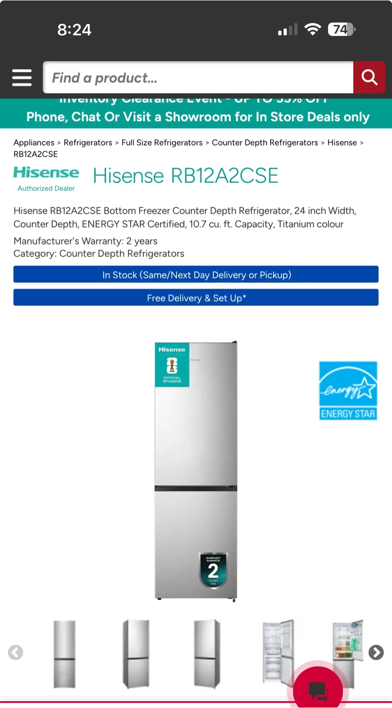 Bottom Freezer Refrigerator - photo 2