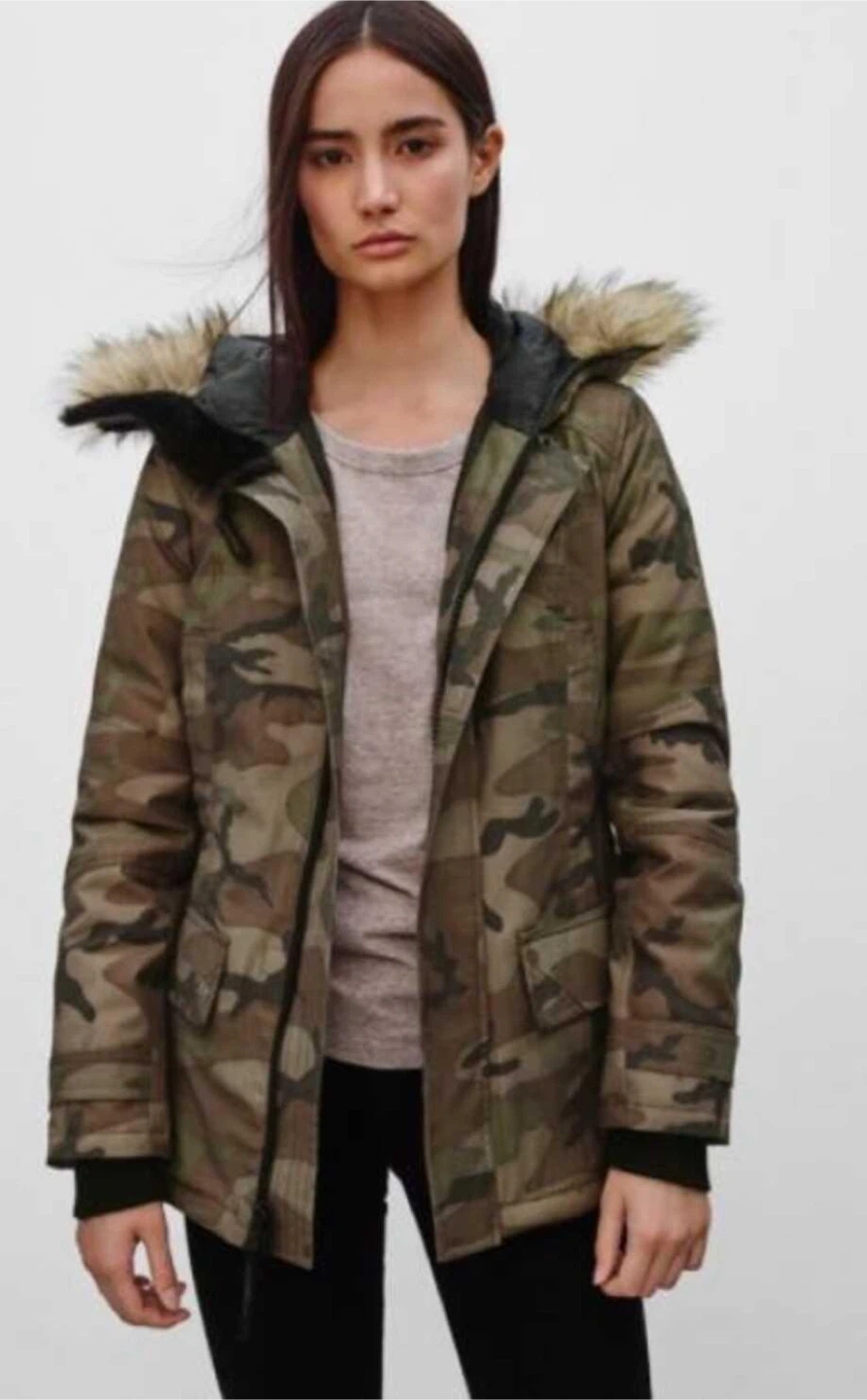 XS Ladies Golden by TNA Camouflage Parka Jacket
