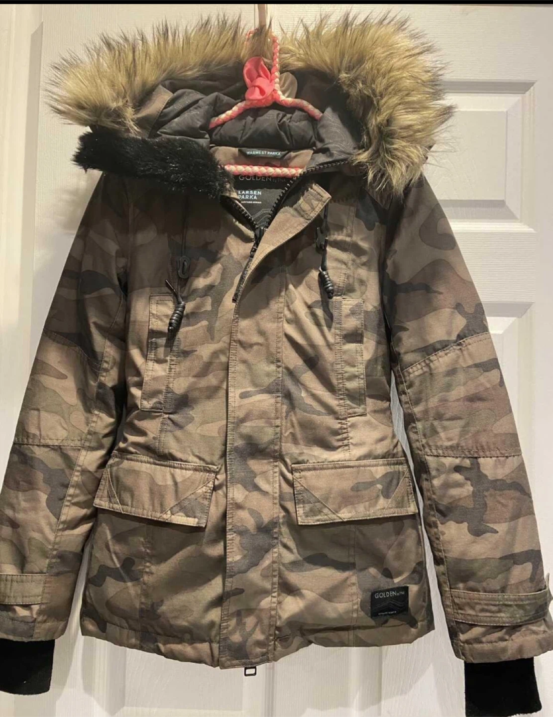 XS Ladies Golden by TNA Camouflage Parka Jacket - photo 3