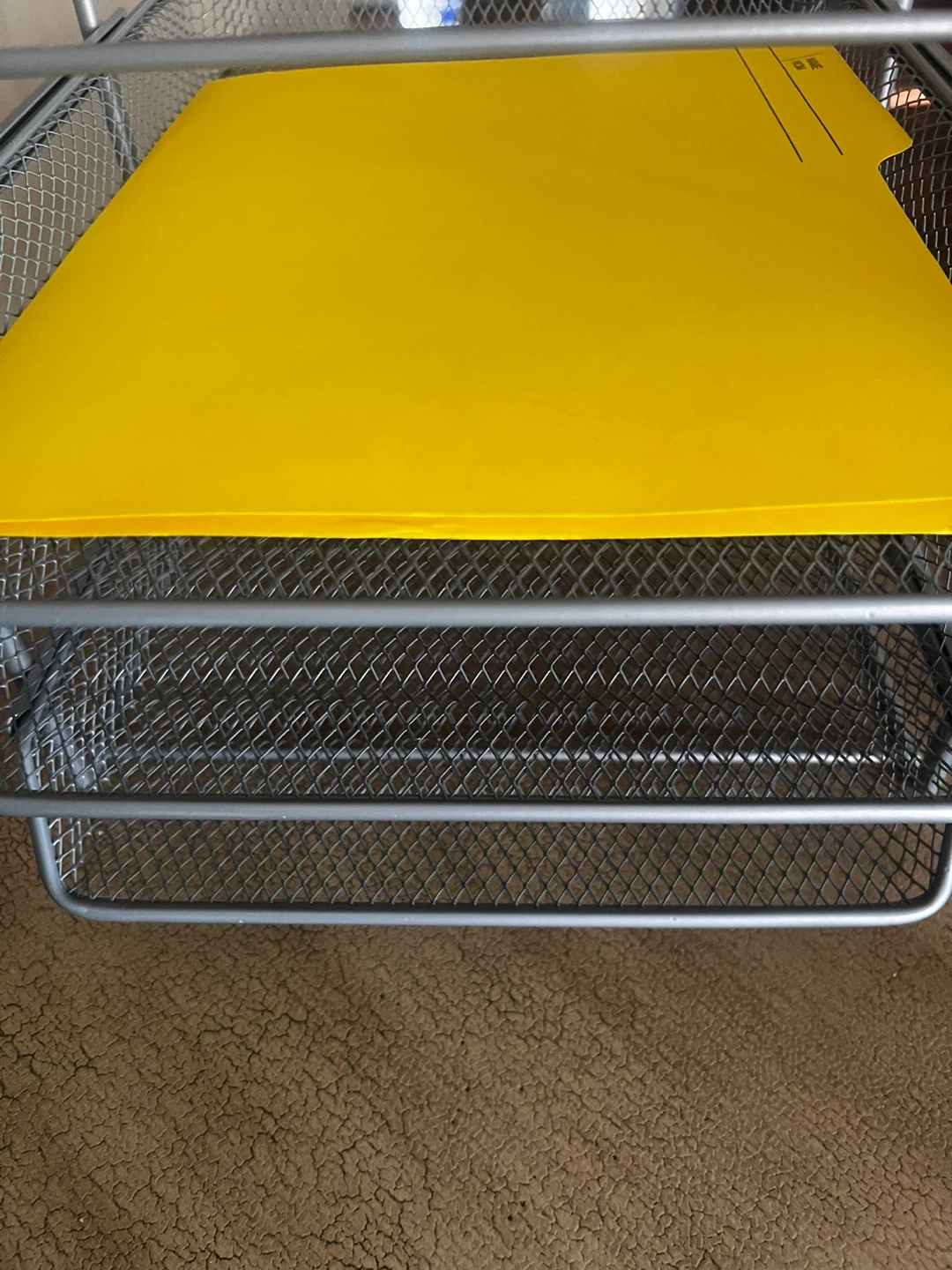 Metal 4-Tier Mesh Desk Organizer Tray - photo 2