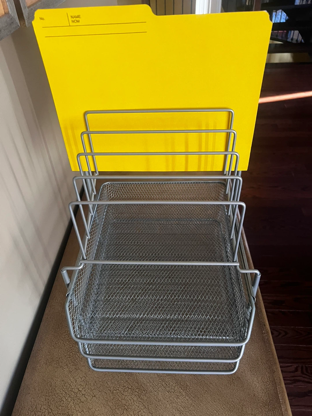 Metal 4-Tier Mesh Desk Organizer Tray - photo 3