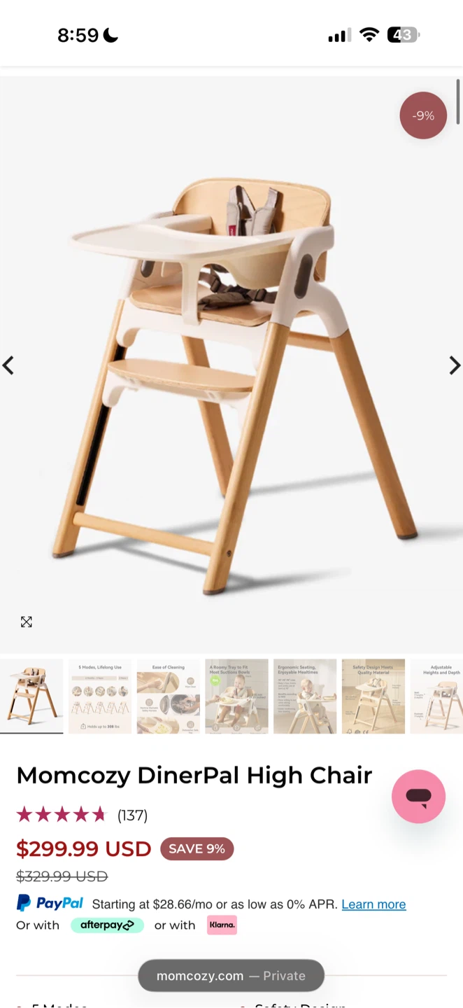 Momcozy DinerPal High Chair - photo 5