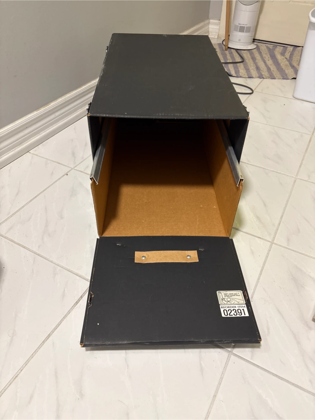 Black Metal Filing Cabinet Drawer