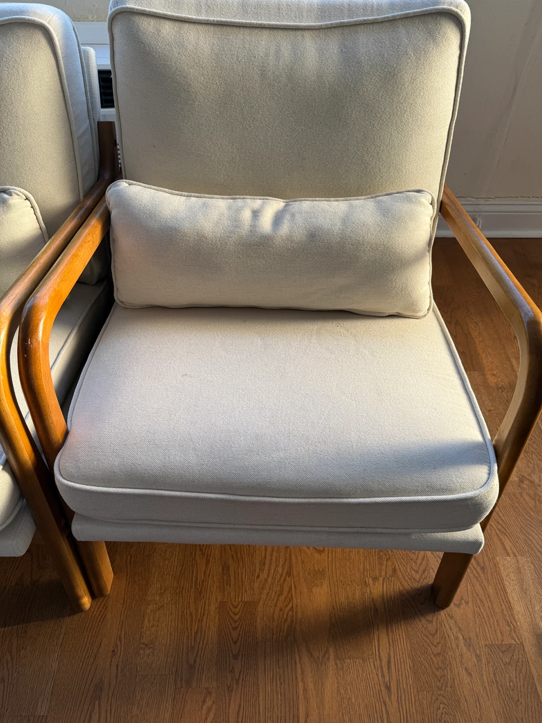 Midcentury Accent Chairs with Wood Frame (Set of 2) - photo 2