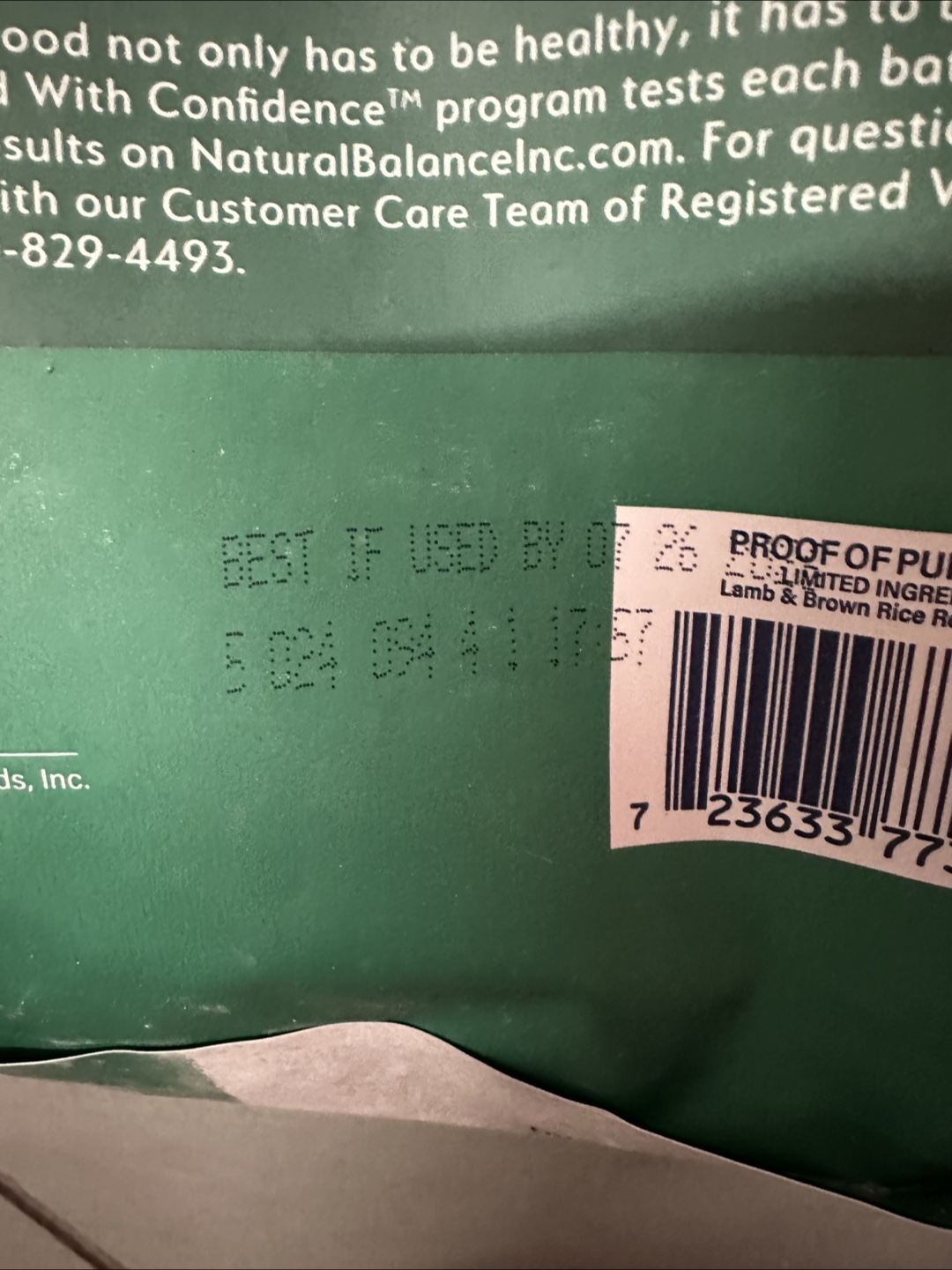 Natural Balance Limited Ingredient Lamb & Brown Rice - photo 2