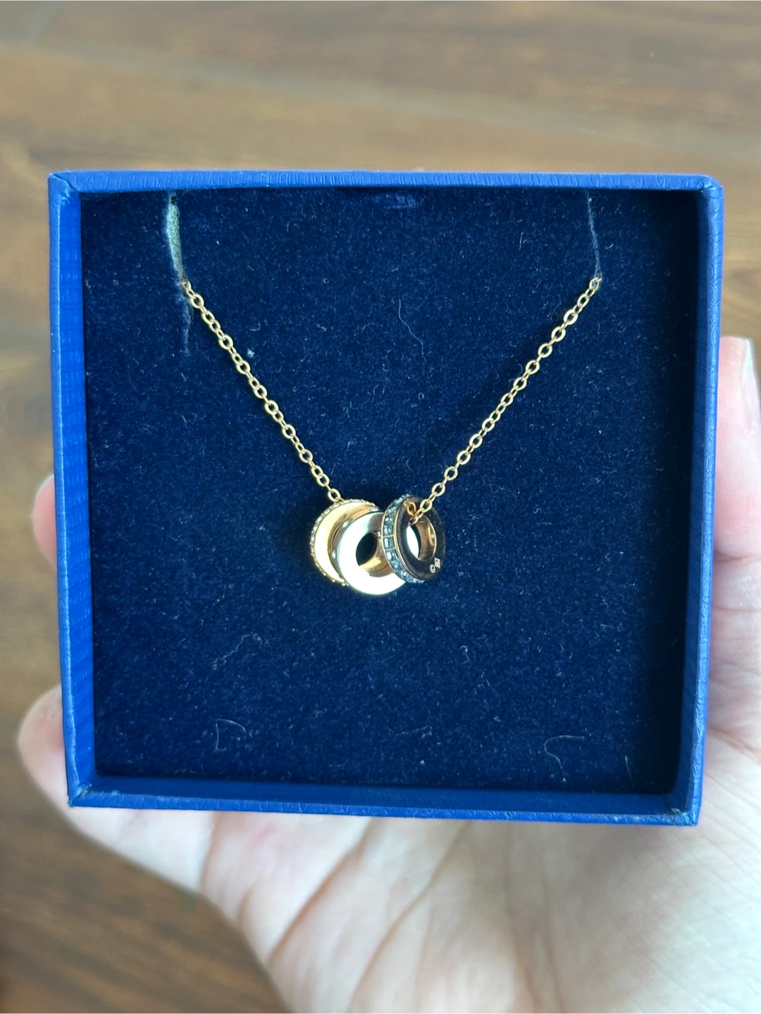 Swarovski Triple Ring Necklace - photo 4