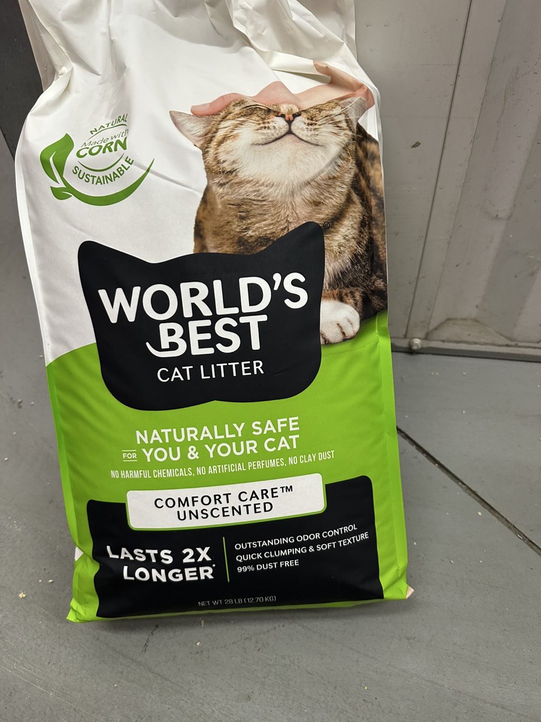 World's Best Cat Litter - Unscented - 28 lb Bag - photo 2