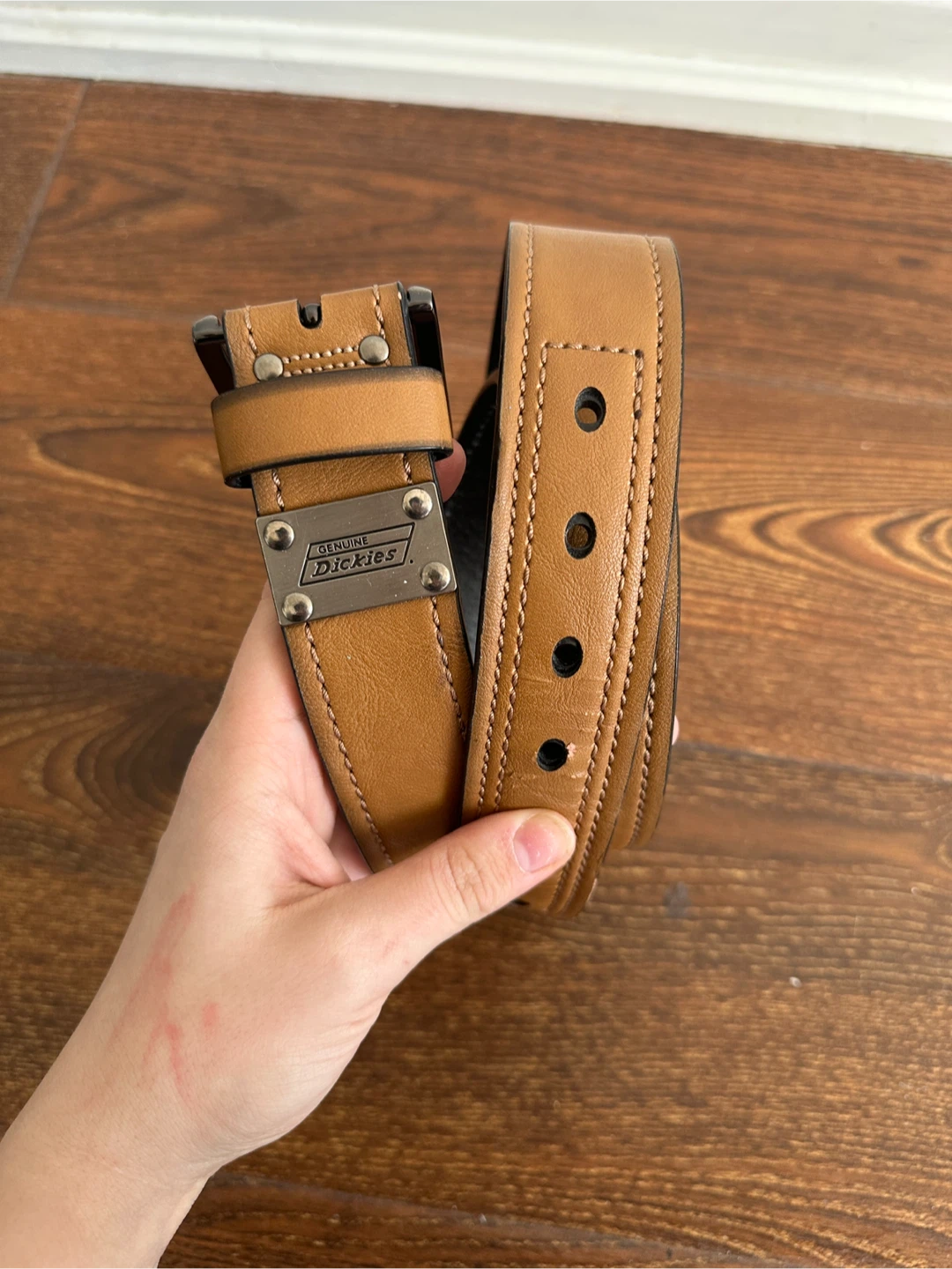 Dickies Men's Genuine Leather Belt Size 40