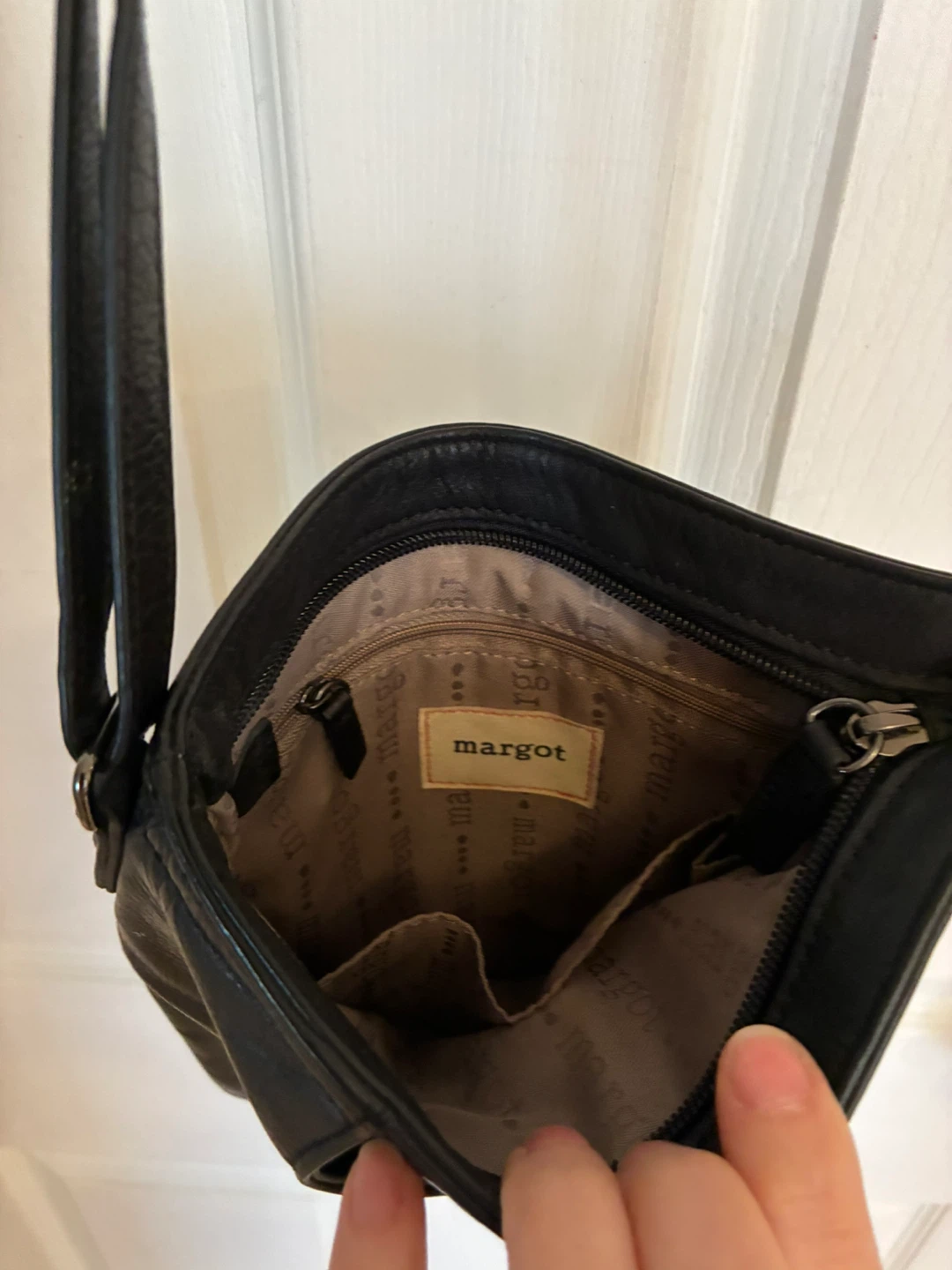 Black Leather Margot Crossbody Bag - photo 4