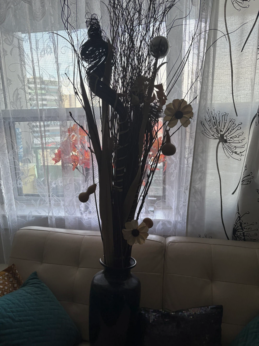 Dried Floral Arrangement with Vase - photo 3