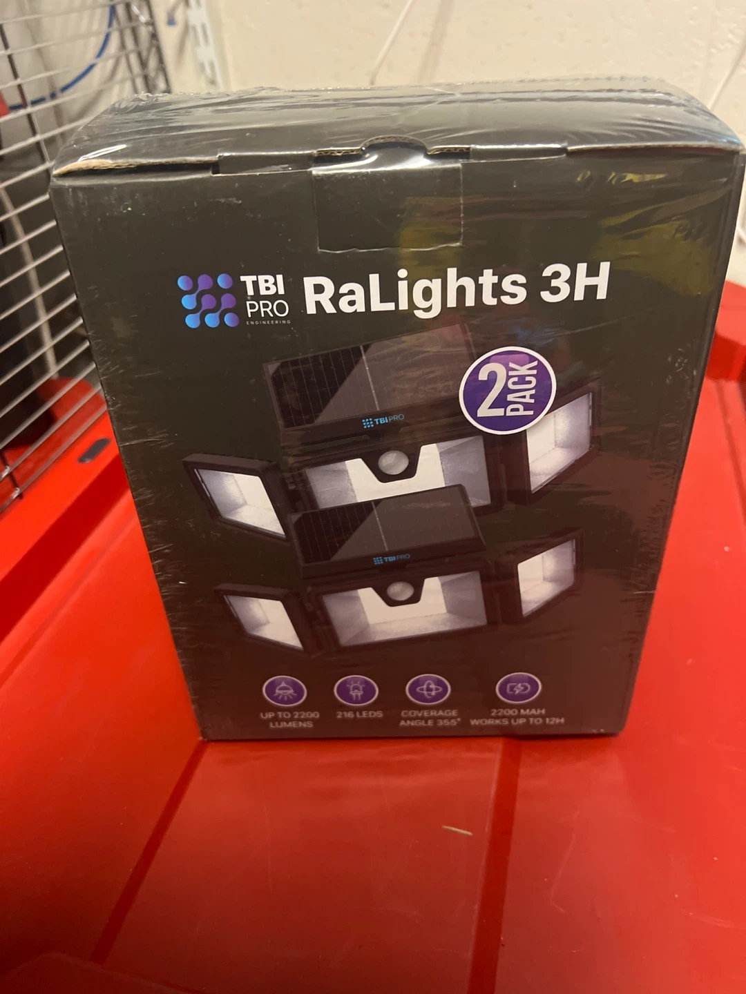 TBI Pro RaLights 3H Solar LED Security Lights (2 Pack)