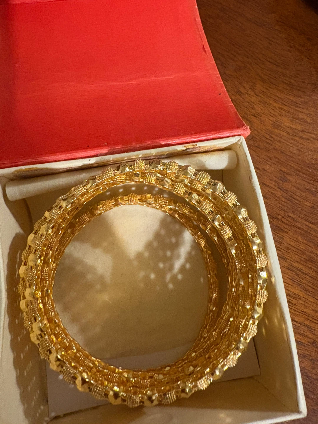 Set of 6 Gold-Tone Bangles - photo 4