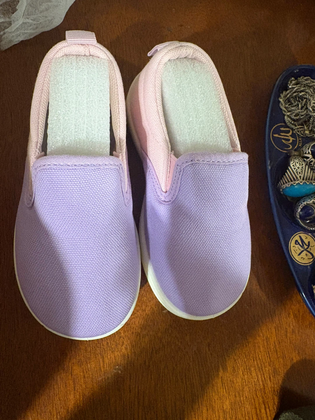 Kids Slip-on Shoes Size 160 Purple and Pink - photo 3