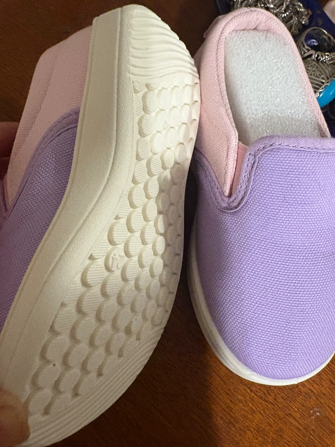 Kids Slip-on Shoes Size 160 Purple and Pink