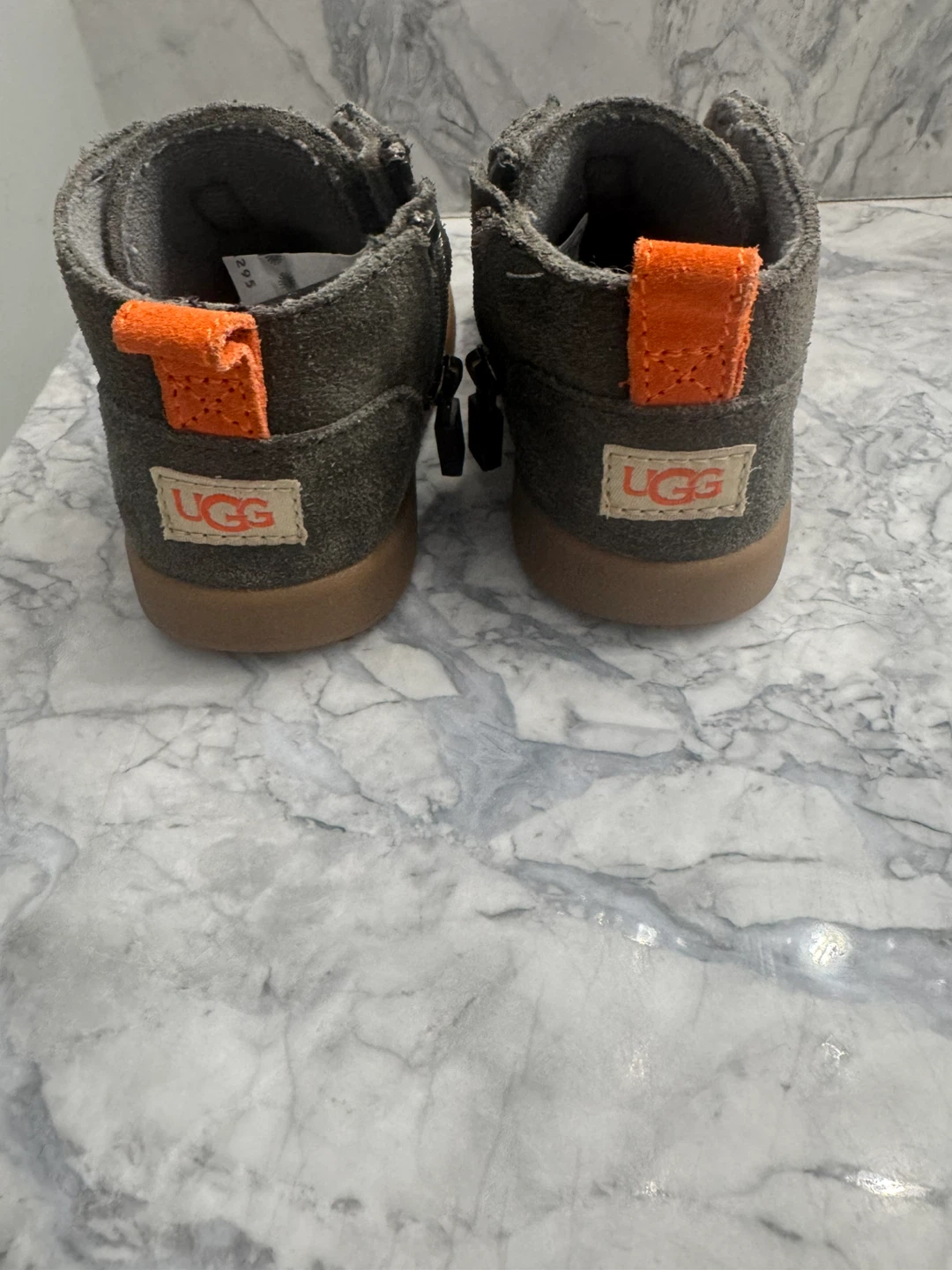 Bundle of 2 UGG Kids Boots Grey Suede Size 4 UK - photo 2