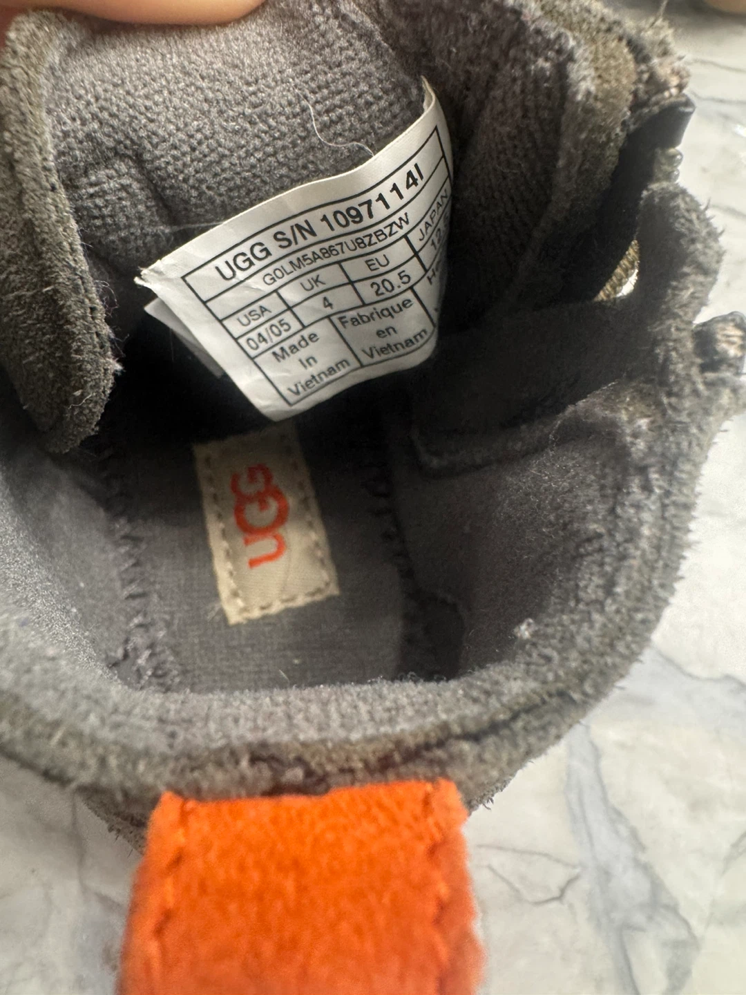 Bundle of 2 UGG Kids Boots Grey Suede Size 4 UK - photo 4