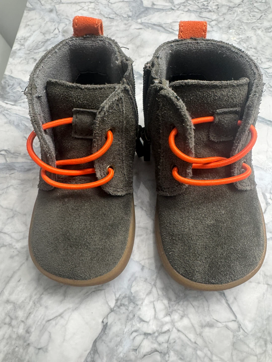 Bundle of 2 UGG Kids Boots Grey Suede Size 4 UK