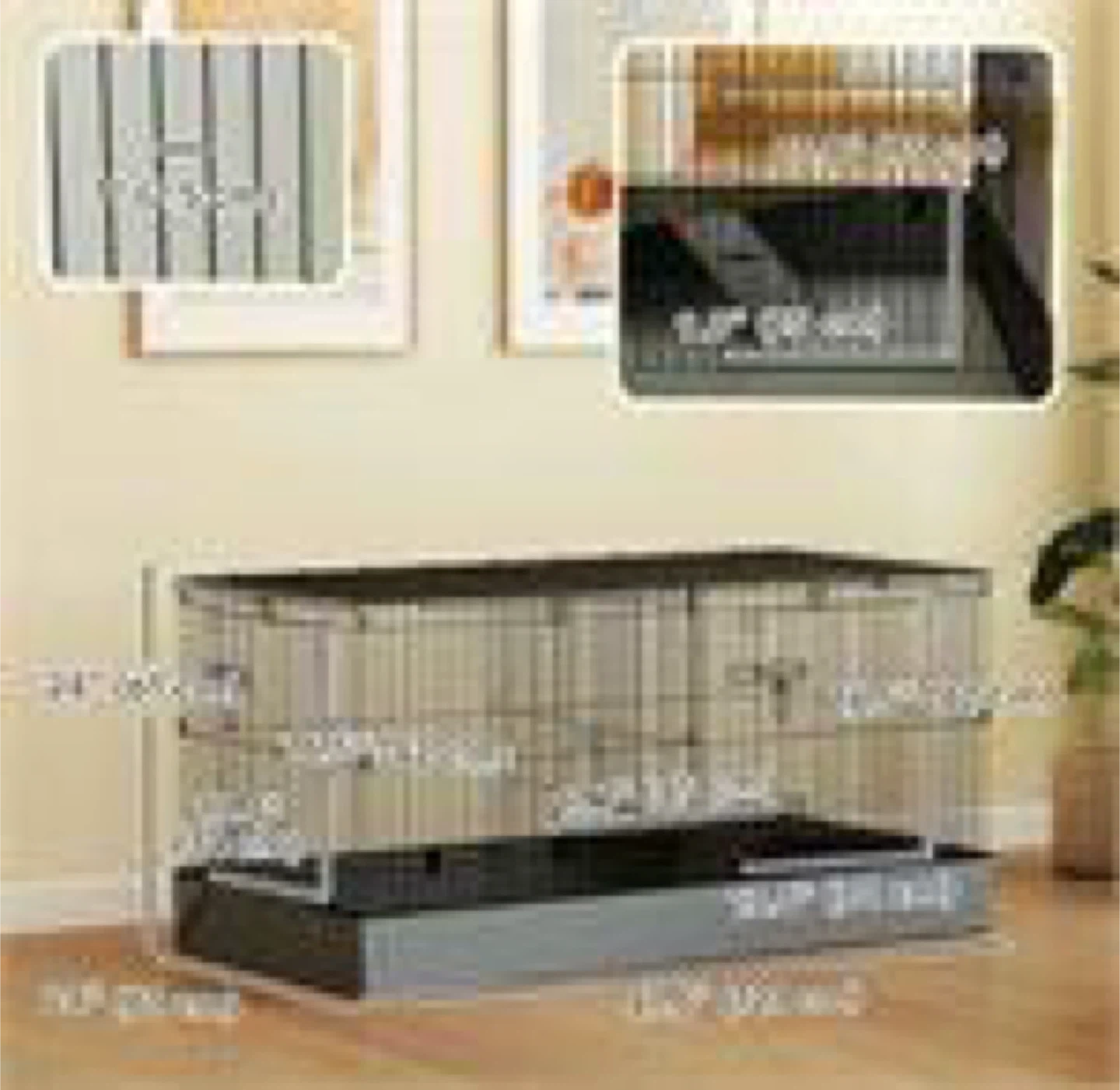 Small animal Cage and playpen with Tray