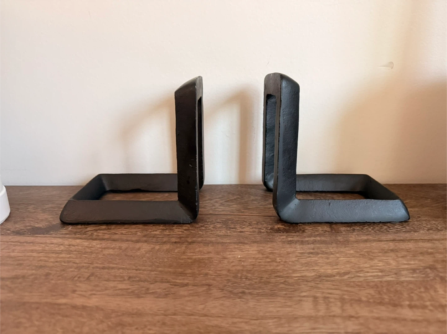 Black Metal Modern Square Bookends