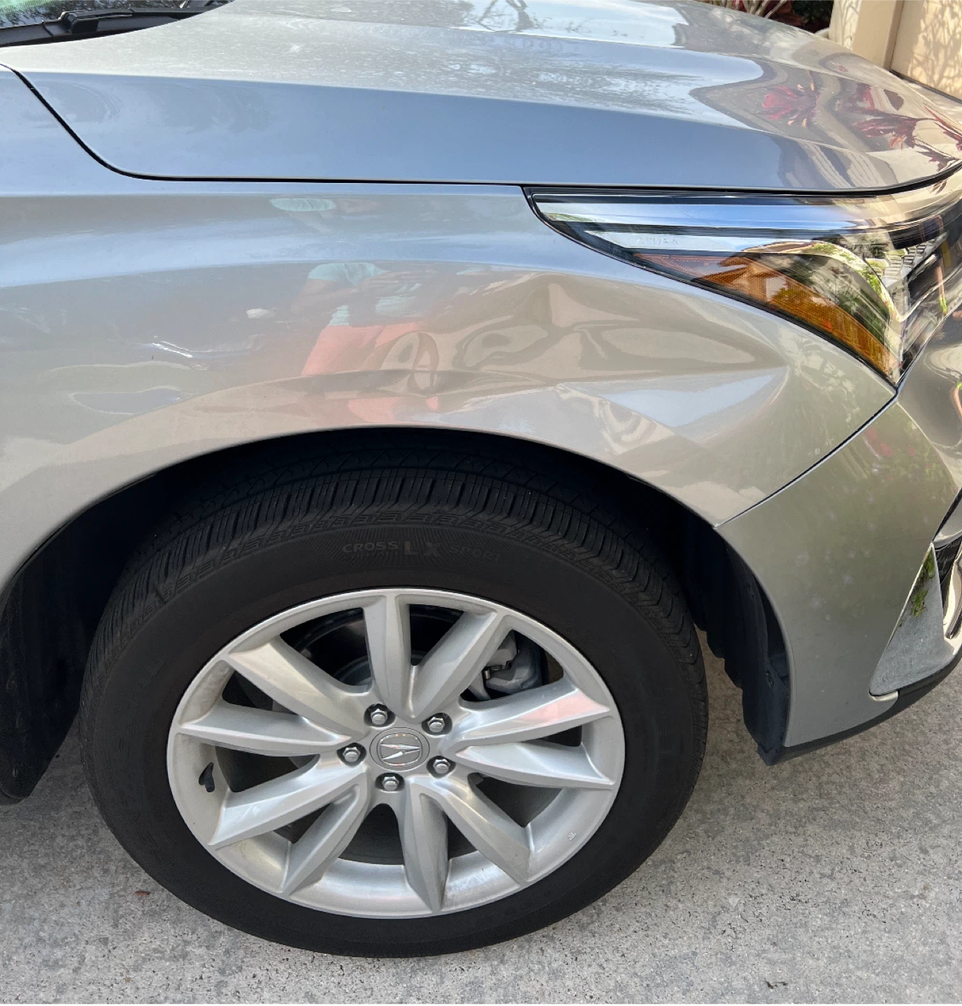 Damaged Rear Quarter Panel - Grey SUV - photo 3