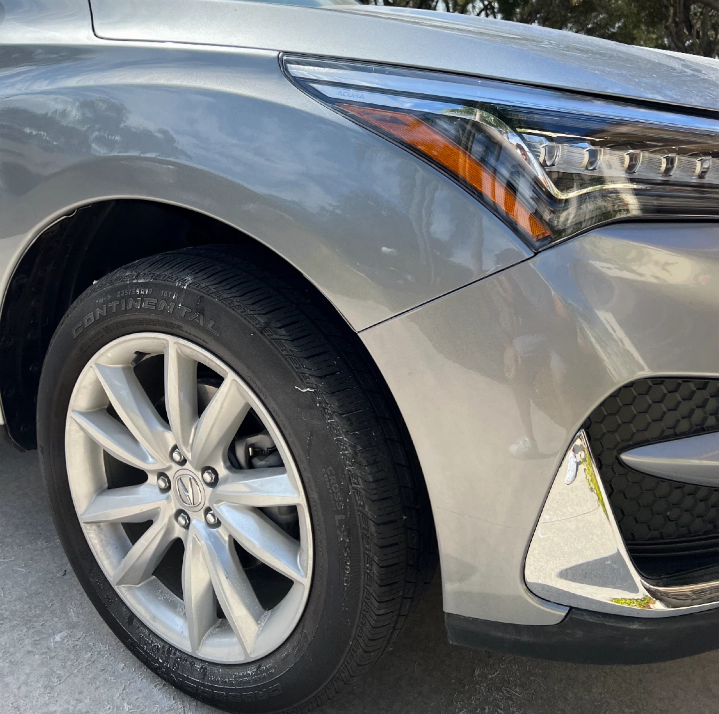 Damaged Rear Quarter Panel - Grey SUV - photo 4