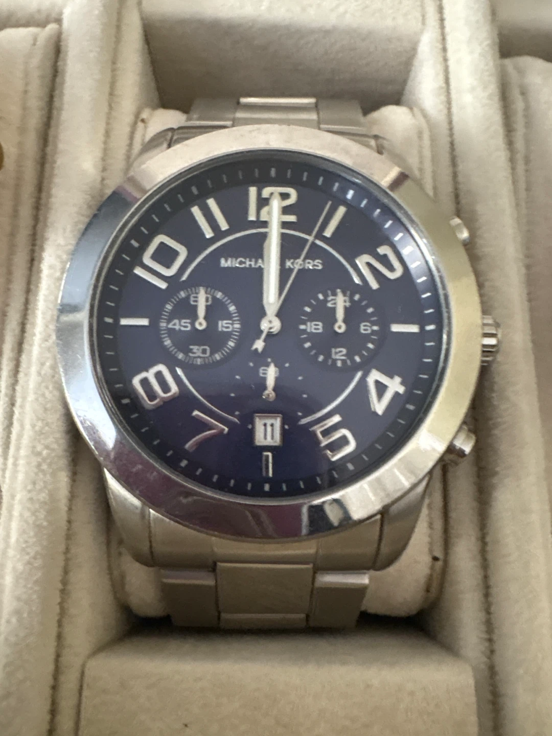 Michael Kors Chronograph Watch - Blue Dial
