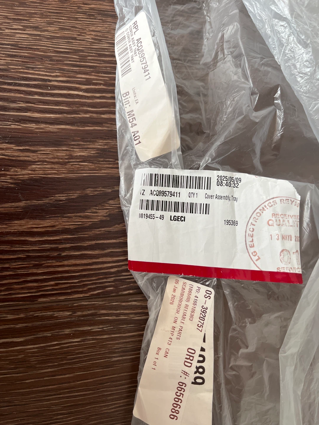 🧡LG Refrigerator Cover Assembly Tray - photo 3