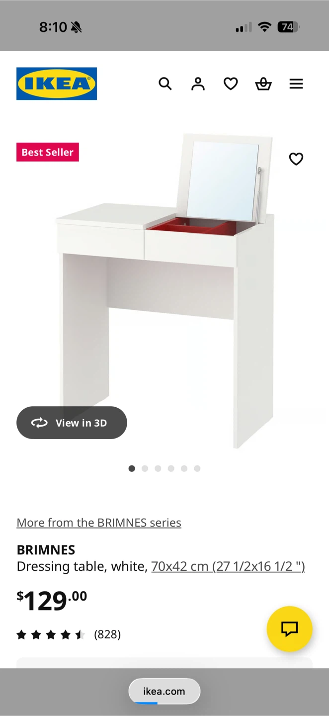 IKEA BRIMNES Dressing Vanity Table
