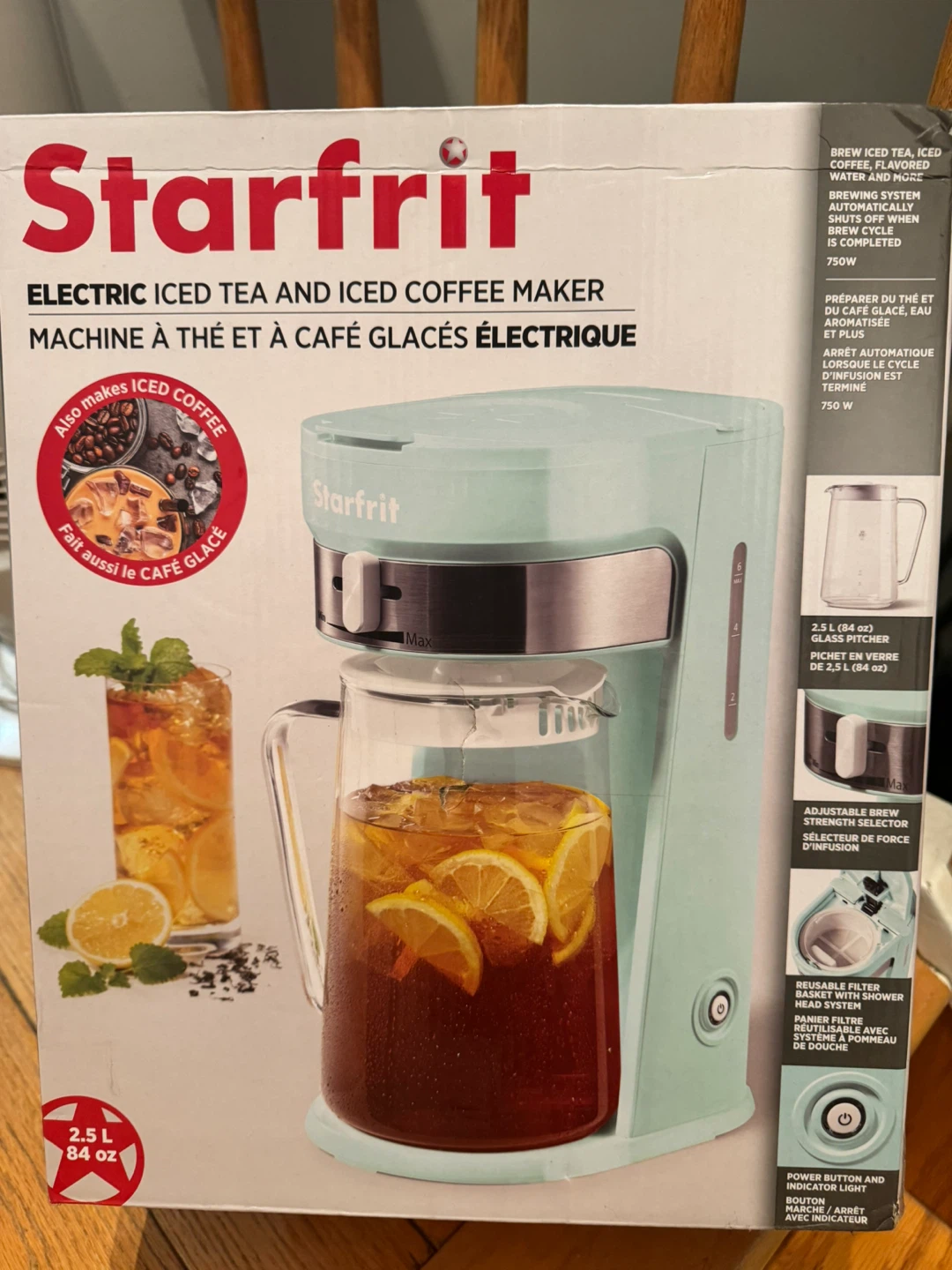 Starfrit Electric Iced Tea and Iced Coffee Maker - Teal - photo 2
