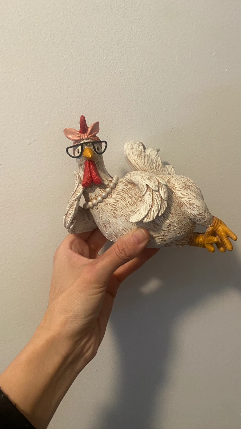 Lounging rooster