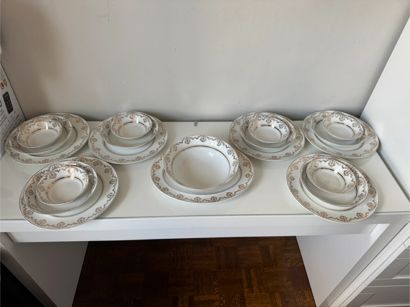 Vintage Alfred Meakin dinnerware set 22k gold - photo 3