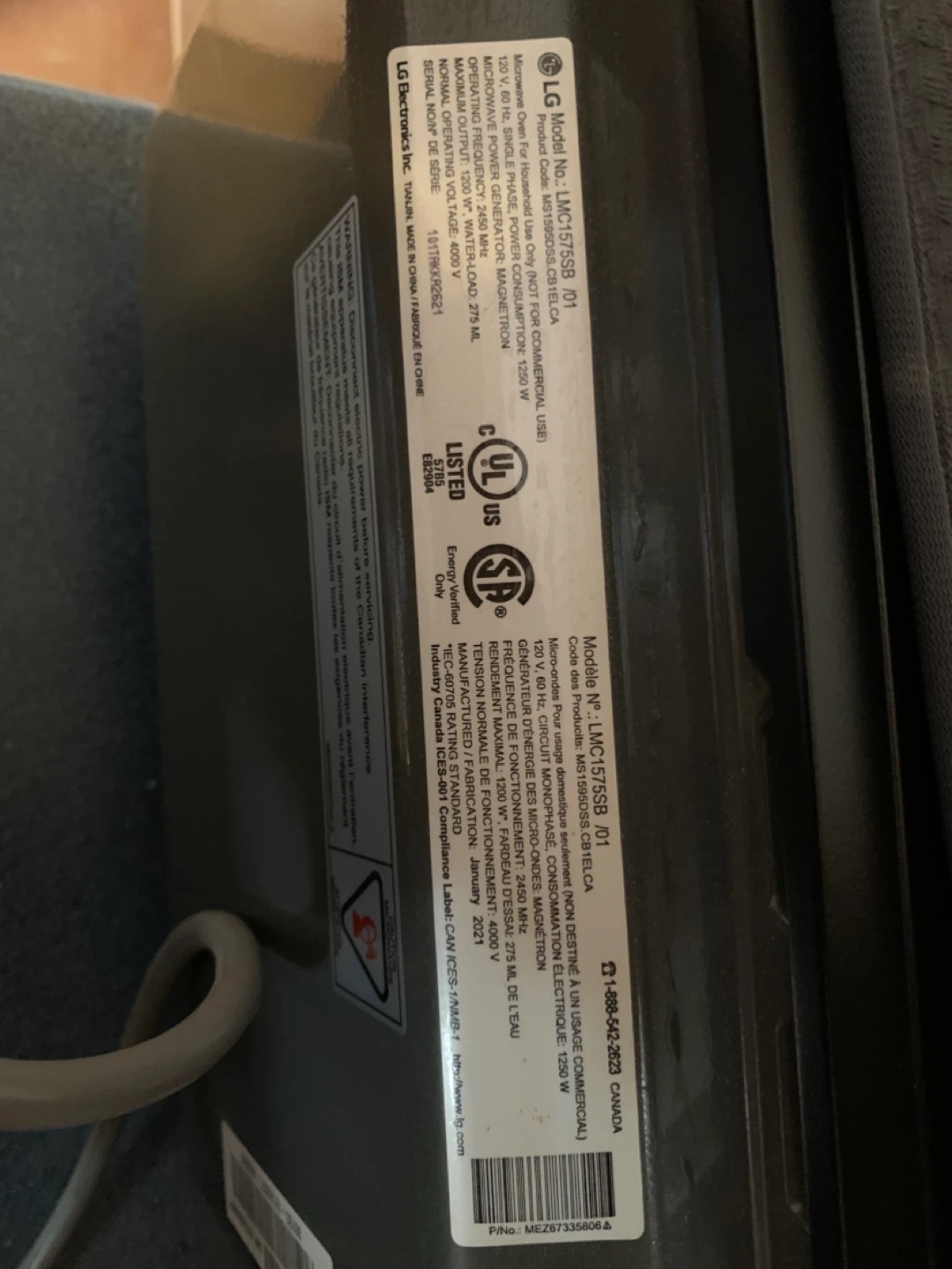 LG Microwave Oven - photo 5