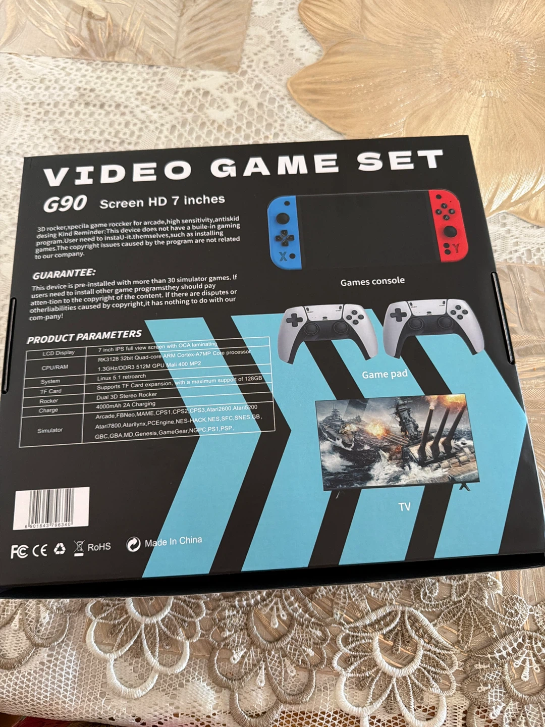🧡G90 Video Game Set - 7 Inch HD Screen - photo 3