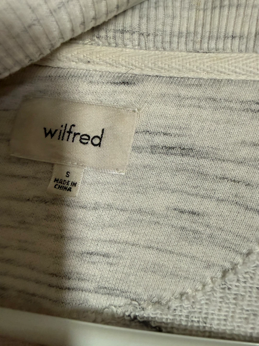 Wilfred Grey Marled Cardigan Sweater