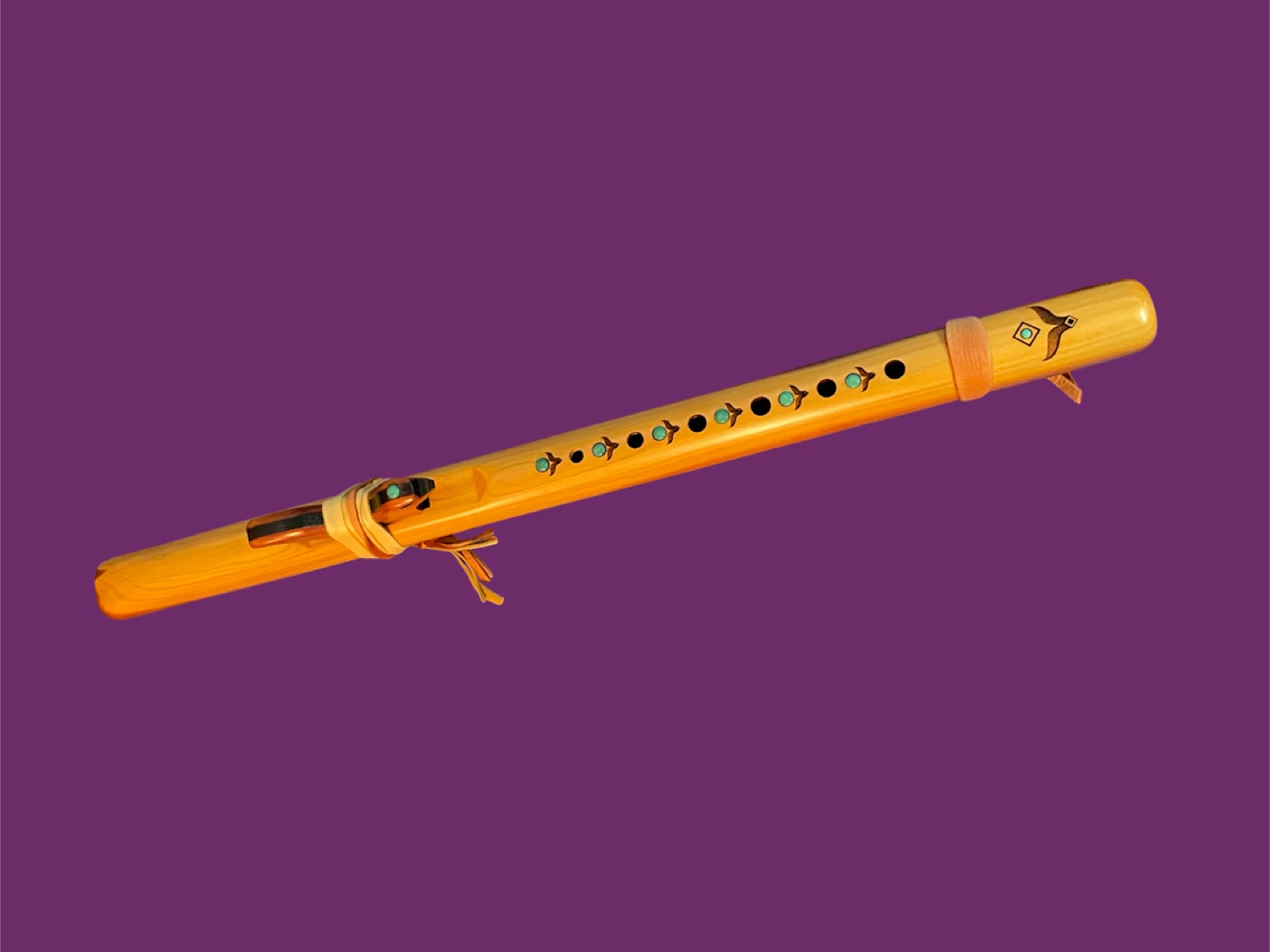 Native American Style Wooden Flute with Song Book & Instructions - photo 2