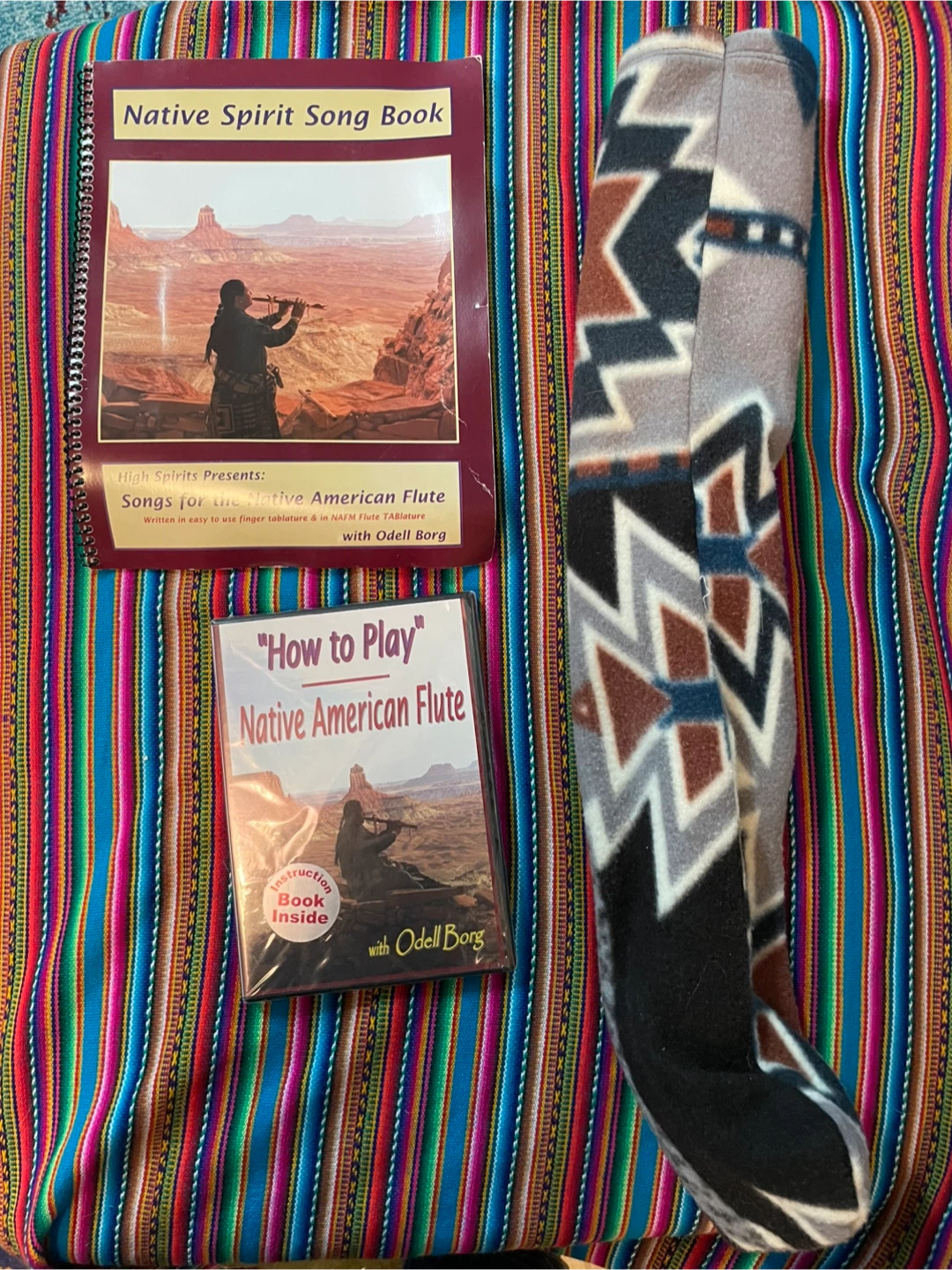 Native American Style Wooden Flute with Song Book & Instructions - photo 5