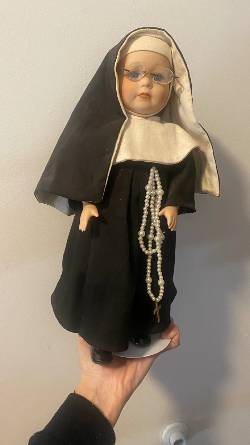 This is a 14 inch nun vintage