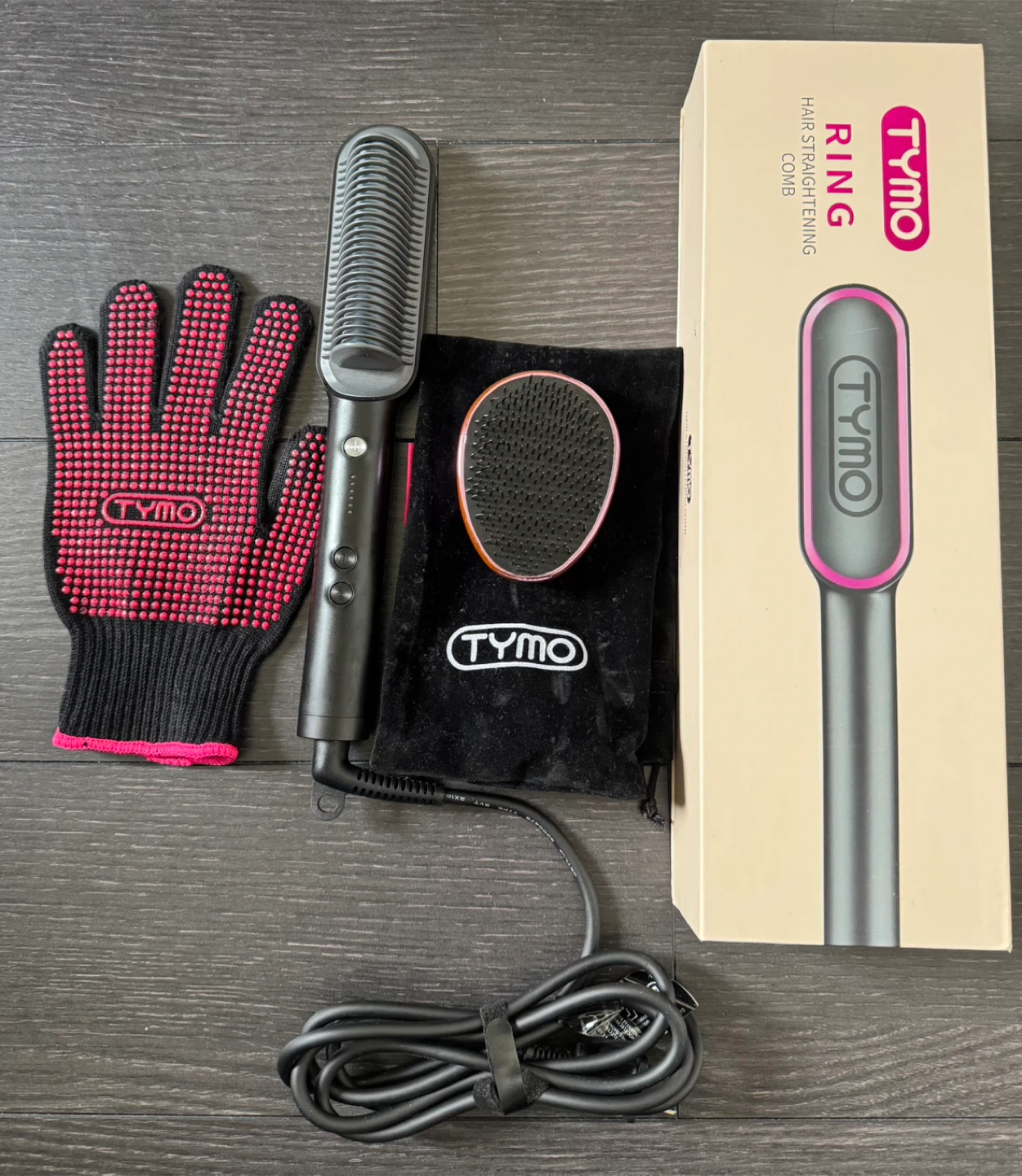TYMO RING Hair Straightener + Comb with Accessories - photo 2