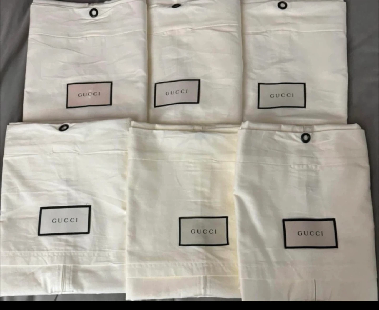 Gucci Garment Bag with Dust Bags and Tote Bag