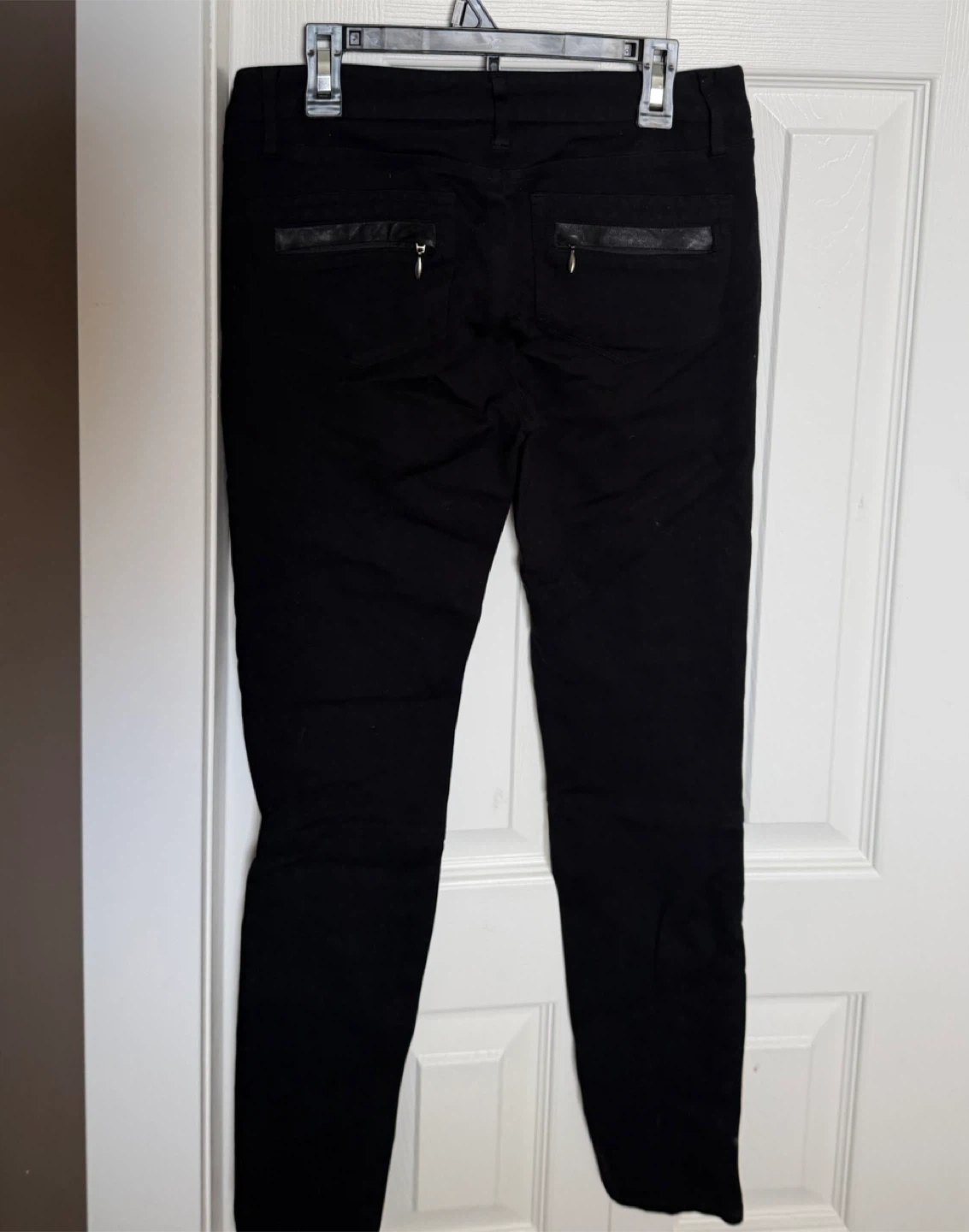 Paige Black Skinny low rise Pants with Zipper Detail - Size 26 - photo 3