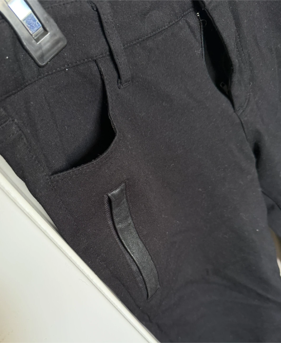 Paige Black Skinny low rise Pants with Zipper Detail - Size 26 - photo 4