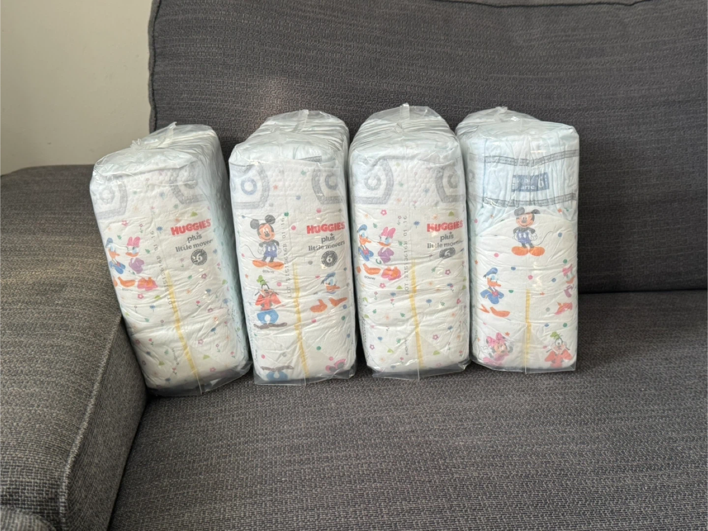 Huggies Plus Little Movers Diapers Size 6 (4 packs)