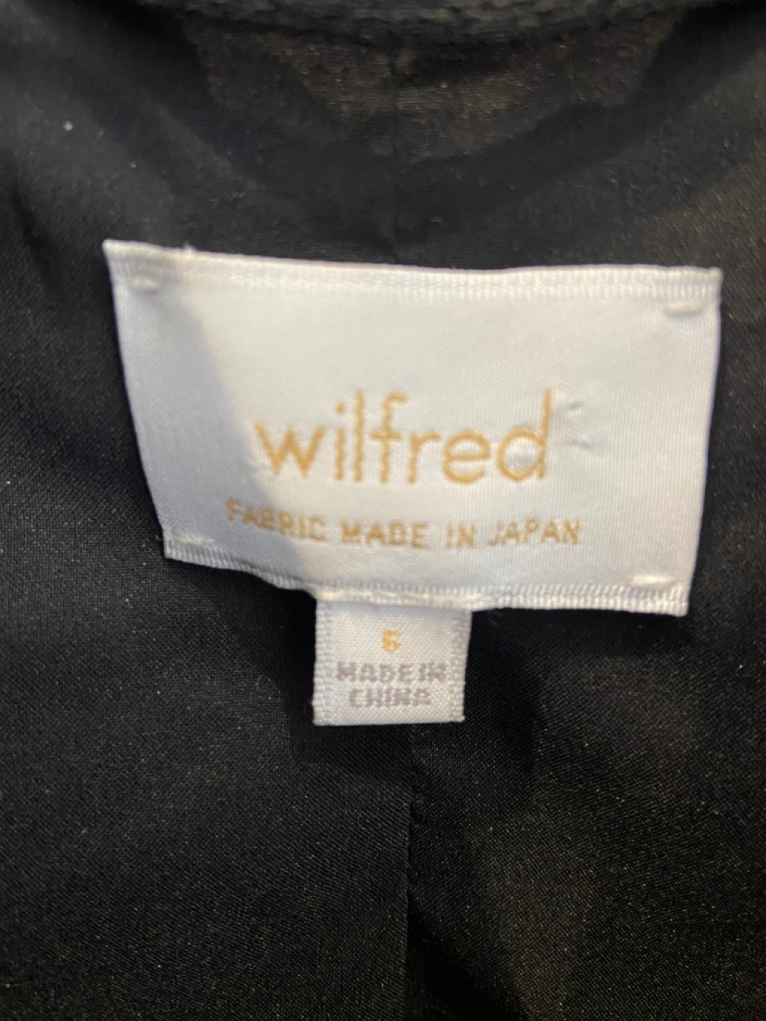 Wilfred Black Moto Vest Size 6 - photo 3