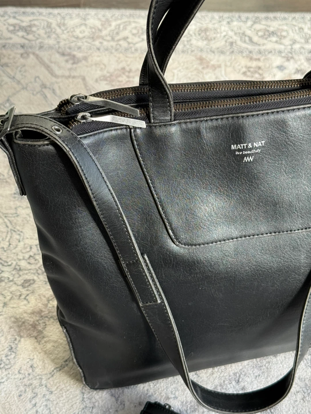 Matt & Nat Black Tote Bag with Wallet - photo 3