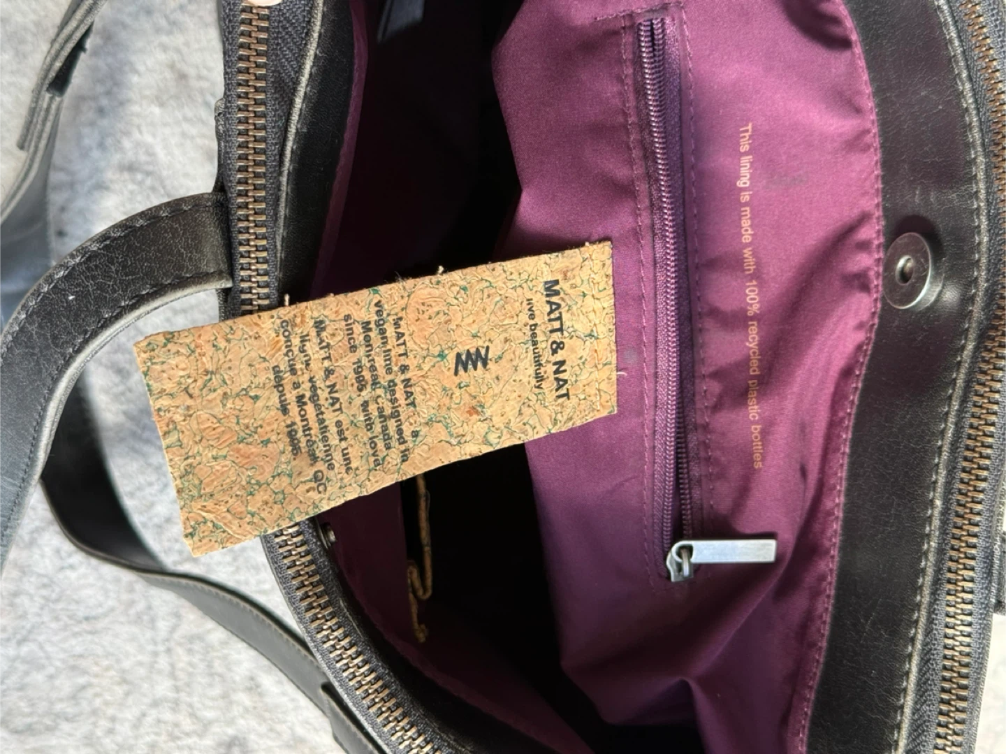 Matt & Nat Black Tote Bag with Wallet - photo 2