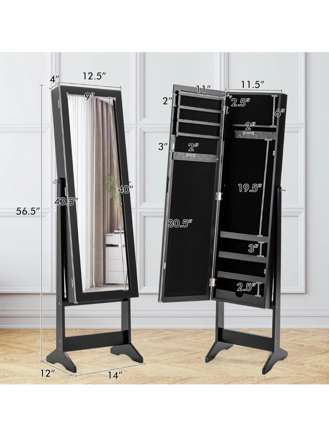 Full Length Mirror Jewelry Stand - photo 4
