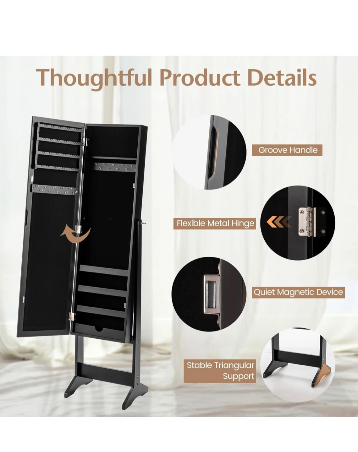 Full Length Mirror Jewelry Stand - photo 5