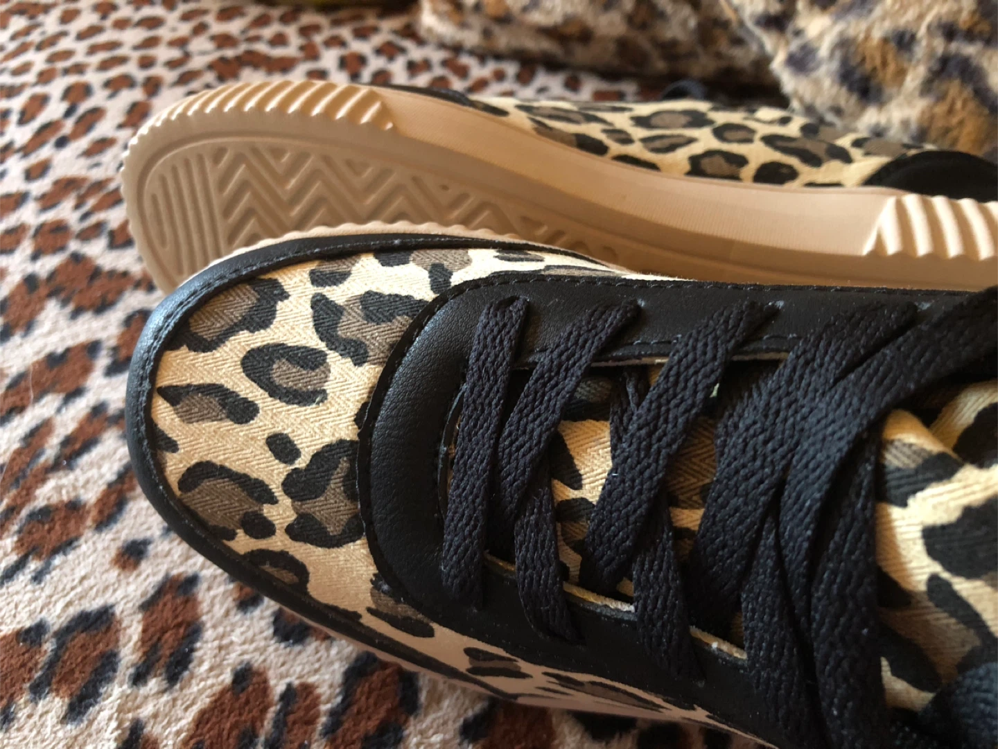 🧡 Leopard Print Platform Sneakers 10 - photo 3